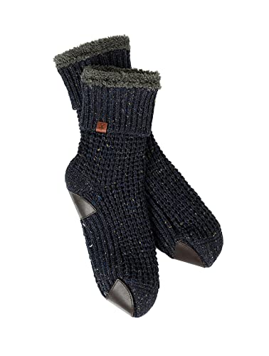 BICKLEY+MITCHELL Męskie skarpety Chunky Knit z miękkimi misiemi 1062-20-9-33, skarpety wsuwane, granatowe, jeden rozmiar