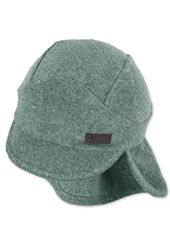 Sterntaler Unisex dziecięca czapka z daszkiem na szyję frotte czapka dziecięca, ciemnozielony, 47
