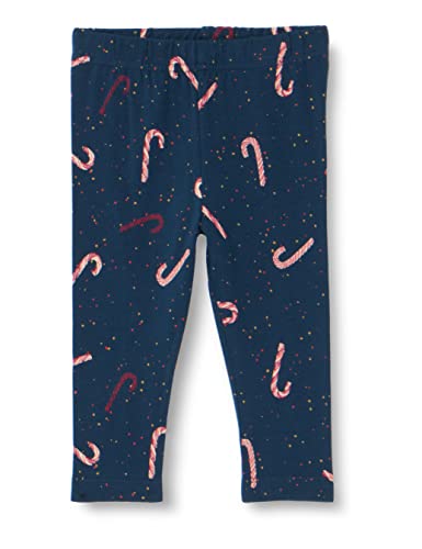 Noa Noa miniature Baby Girls FrankieNNM legginsy z nadrukiem, niebieskie/czerwone, 80/12M