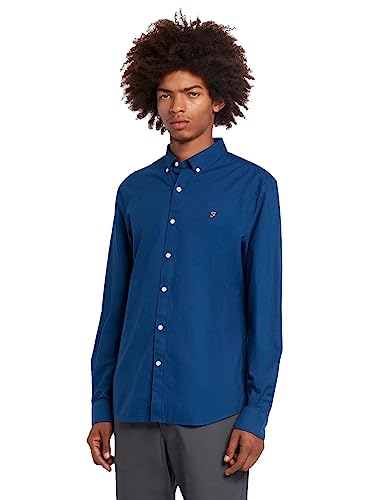 Farah Koszula męska Brewer Casual, Niebieska peonia, M