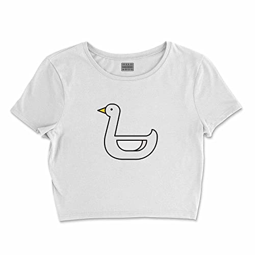 Bona Basics, Damski T-shirt basic, z nadrukiem cyfrowym, 100 bawełny, biały, swobodny, damski top, rozmiar: XL, biały, XL