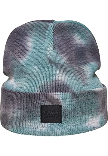 Urban Classics Czapka uniseks Tie Dye Beanie, szary/morski, jeden rozmiar