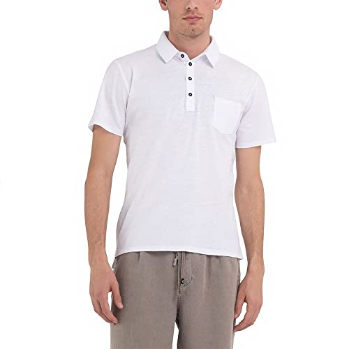 Replay Męska koszula polo M6456, 001 biała, XXL, 001 White, XXL