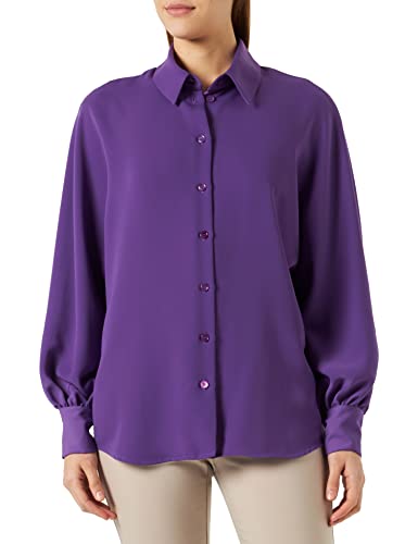 Seidensticker Damska bluzka z długim rękawem, fioletowa, 40, liliowy, 40