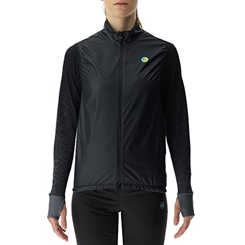 UYN Damska kurtka zimowa Lady Running Coreshell Vest czarny Blackboard Melange/Black XS