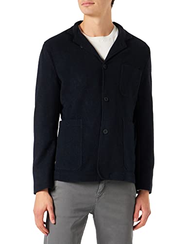 camel active Męska marynarka 442295/8I41, luźny blezer, Night Blue, 54