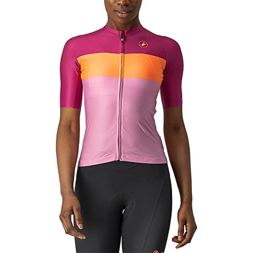 CASTELLI Damska bluza Aero Pro W Jersey, Pink/Korallenblitz-magenta, XL