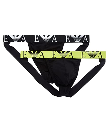 Emporio Armani Męski pasek poślizgowy, Czarny, L