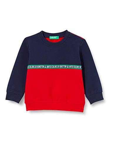 United Colors of Benetton (Z6ERJ) Chłopięca bluza z kapturem Maglia G/C M/L, Peacoat 252, 68