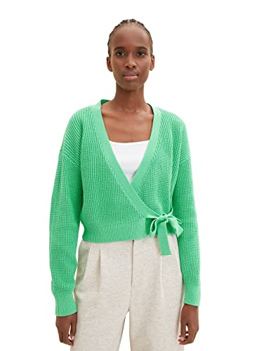 TOM TAILOR Denim Damski kardigan kardigan 1035404, 11052 - Strong Green, XS