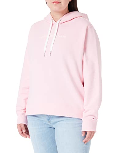 Tommy Hilfiger Damska bluza z kapturem CRV REG Frosted Corp, pastelowy różowy, 54, Pastelowy róż