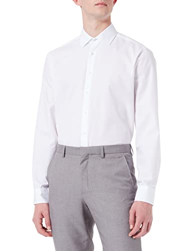 Seidensticker Męska koszula biznesowa, biały, 38 PL