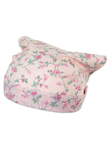 Sterntaler Unisex dziecięca chusta na głowę kwiaty czapka dziecięca, różowa, normalna, Rosa, 45