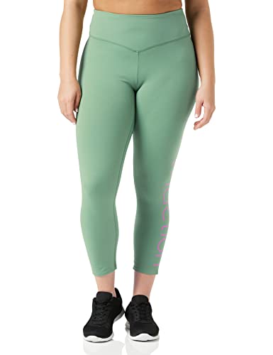 TriAction Women's DL RTW AW22 7/8 High Waist legginsy z logo, bielizna damska, Dill, M