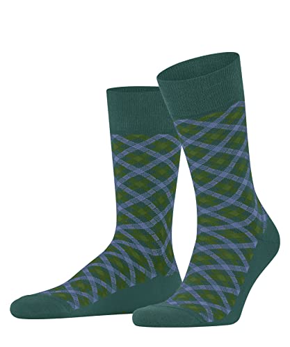FALKE Mężczyźni Skarpety Smart Check M SO Bawełna z wzorem 1 Para, Turkusowy (Verdigris 7426), 43-46