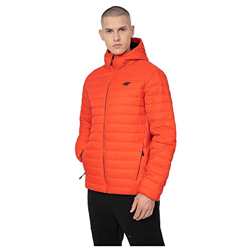 4F Kurtka męska w dół, Orange, XXL