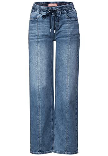 Street One Damskie spodnie jeansowe do biegania, Heritage Blue Used, 30W / 30L