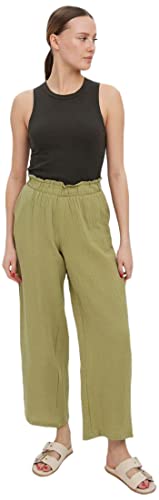 VERO MODA Spodnie damskie Wide Fit, Sage, S