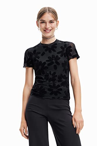 Desigual T-shirt damski, czarny, XL