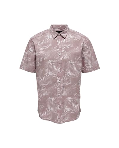 ONLY & SONS Męska koszula z krótkim rękawem z nadrukiem, nirvana, XS