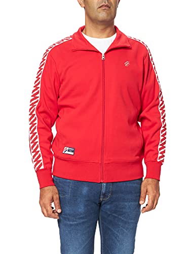 Superdry Męska kurtka dresowa Sdry Code Tape Track Jacket kardigan sweter, Risk Red, XL