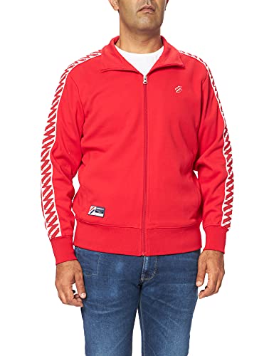 Superdry Męska kurtka dresowa Sdry Code Tape Track Jacket kardigan sweter, Risk Red, XL