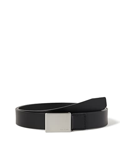 Calvin Klein Męski pasek Casual Adj. Belt 3,5 cm ze skóry, czarny