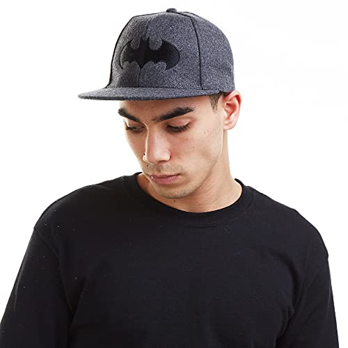 DC Comics Męska czapka Batman Mono, Szary (szary szary), Rozmiar uniwersalny