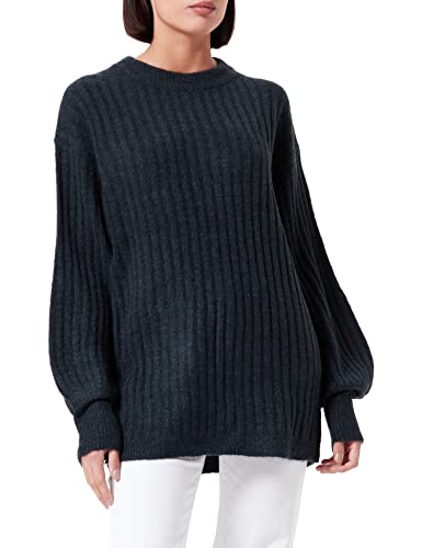 ICHI Ihamara Ls Rib sweter damski, 194010/Total Eclipse, L