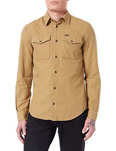 G-STAR RAW, Męska koszula Marine Slim, Braun (Fennel Seed Gd 7647-c985), XS