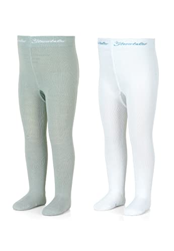Sterntaler Unisex Baby Uni DP bambusowe rajstopy, średni zielony, normalny, średni zielony, jeden rozmiar