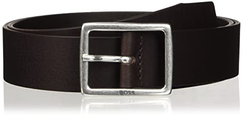 BOSS Pasek męski, Ciemny brąz., 95 cm