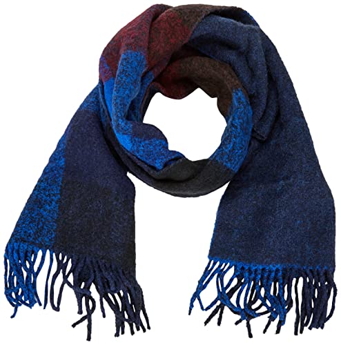 BOSS Męski szalik Acheck, Medium Blue429., jeden rozmiar