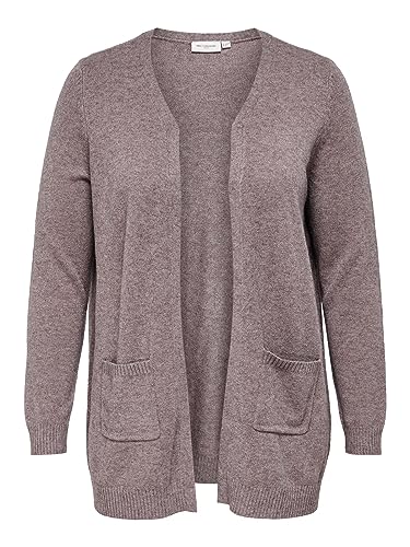 Only Caresly L/S Open KNT kardigan damski, Ró?owo-br?zowy, 50/52