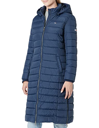 Tommy Jeans Damski Tjw Basic płaszcz z kapturem wyściełany, Ciemna granatowa, S