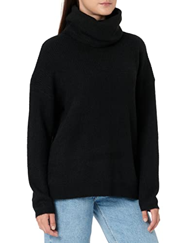 Vila Damski sweter Vicilia z dzianiny L/S/Su-Noos, czarny, XL, Czarny, XL
