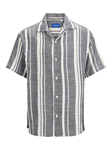 Bestseller AS Koszulka męska JORCABANA w paski SS LN koszula, czarna, S, czarny, S