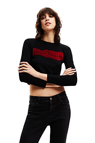 Desigual Koszulka damska, czarny, L