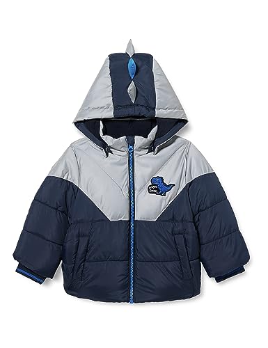 NAME IT Baby-Chłopięca kurtka puchowa NMMMORTEN Odblaskowa kurtka buforowa, Dark Sapphire, 80, Dark Sapphire, 80