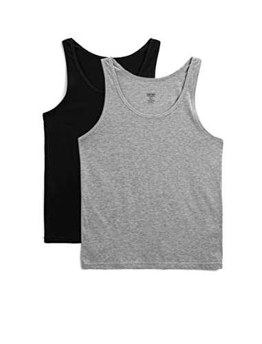Koton Męski tank top, Czarno-szary (Bg1), XXL