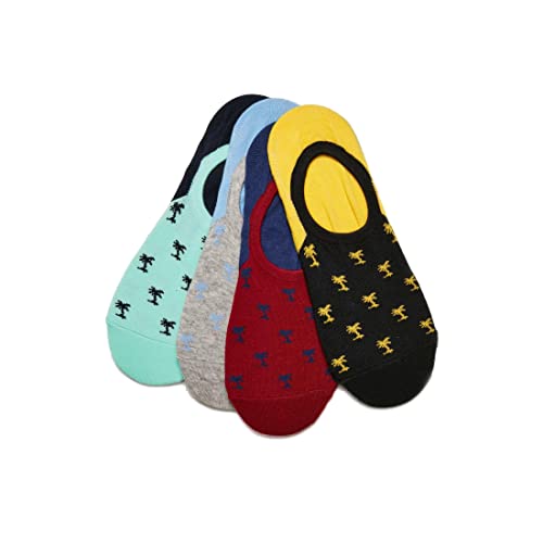 Urban Classics Skarpety unisex Reccyled Yarn Invisbile Palmtree 4-pak, wielokolorowy, 43-46 EU