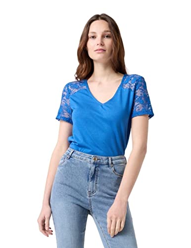 Naf Naf Sonan MC Koszulka damska, Niebieski 70's, XS