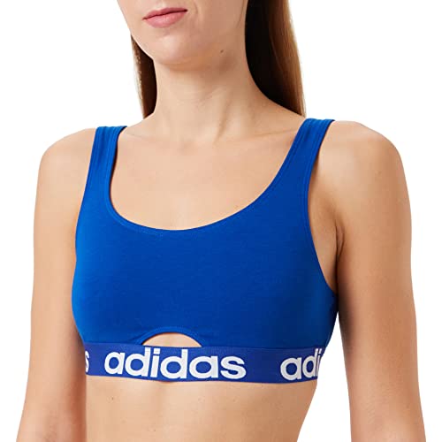 Adidas Sports Underwear Damski biustonosz z okrągłym dekoltem, Odważny niebieski, S