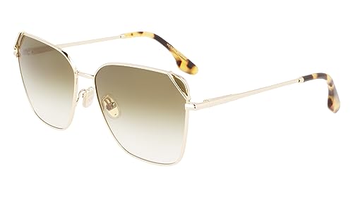 Victoria Beckham Unisex Vb228s okulary przeciwsłoneczne, 700 złoto khaki, 59, 700 złoto khaki, 59