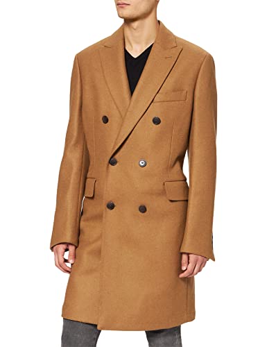 Hackett London Męska kurtka Camel Broken Twill Db, 855camel, 36W/32L