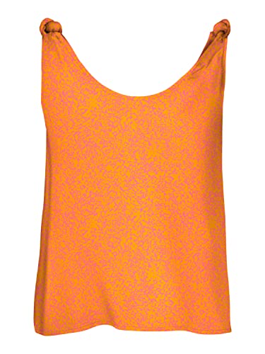 VERO MODA Women's VMMENNY Singlet WVN GA Top, Ge Peach/AOP: Mille, XL, Ge Peach/Aop: mille, XL