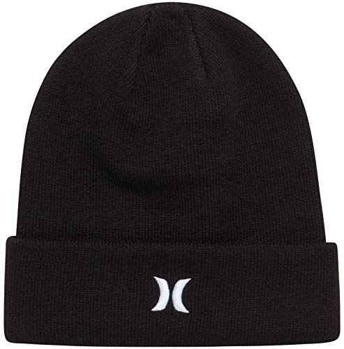 Hurley Męska czapka z mankietem M Icon, Czarny, Rozmiar uniwersalny