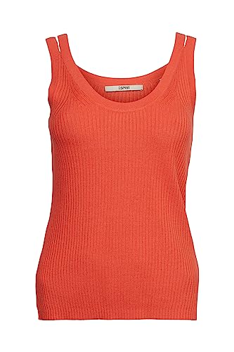 ESPRIT Damski sweter 043EE1I301, 870/CORAL ORANGE, XXS, 870 / Coral Orange, XXS