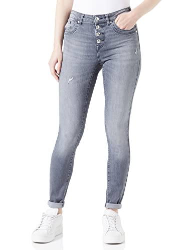 ONLY Damskie spodnie jeansowe Onlblush Mw Button Rea DNM EXT Skinny, szary denim, S x 32L