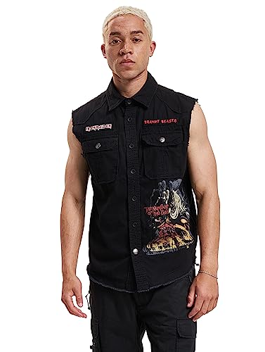 Brandit Męska koszula Maiden Vintage Shirt Notb Sl, czarny, 3XL